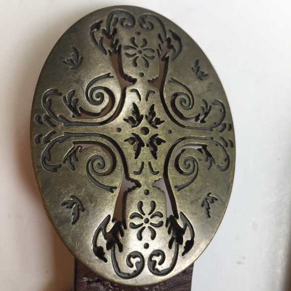 LIZ CLAIBORNE BROWN BOHO WOMENS BELT MEDIUM - Picture 3 of 12